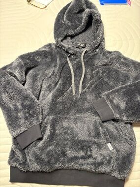 UGG Gray Plush Hoodie - Soft Fleece Pullover